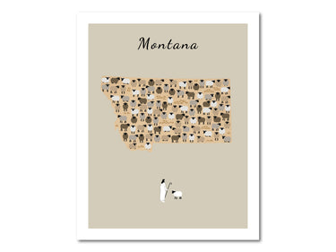 Lost Sheep from Montana Poster Print